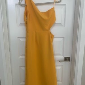 Yellow One Shoulder Dress
